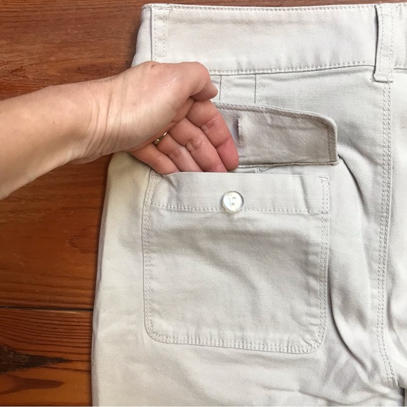 Loft Light Beige Gathered Ankle Khaki Pants, NWT, 0 - Picture 11 of 11